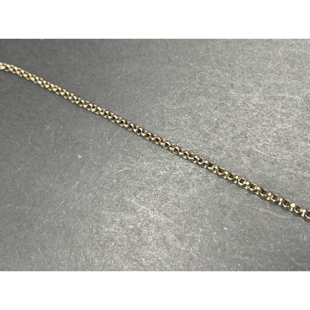 Vintage J&C Ferrara Co Inc. Sterling Silver 925 Shirt Pendant Chain Necklace 15" - Picture 4 of 9